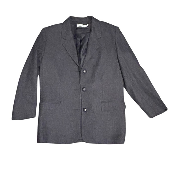 Avoca Women's Blazer Jacekt Coat 100% pure new wool dark academia Size 10 - Picture 1 of 6